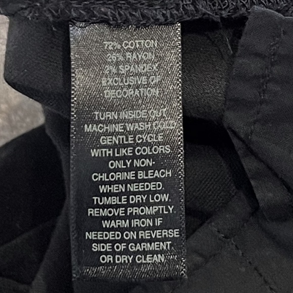 WHBM Black Corduroy Mini Skirt High Rise Button Accent Stretch Size 8 Y2K Style - Picture 5 of 10